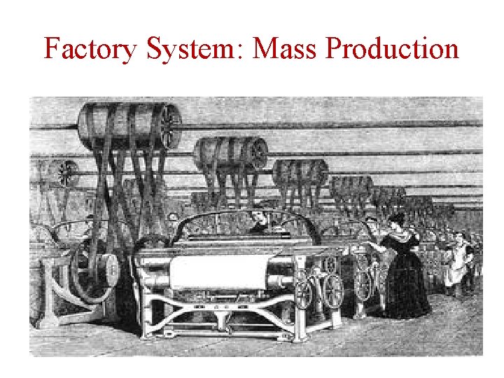 Factory System: Mass Production 