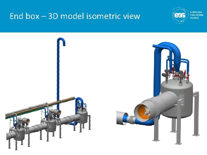 End box – 3 D model isometric view 