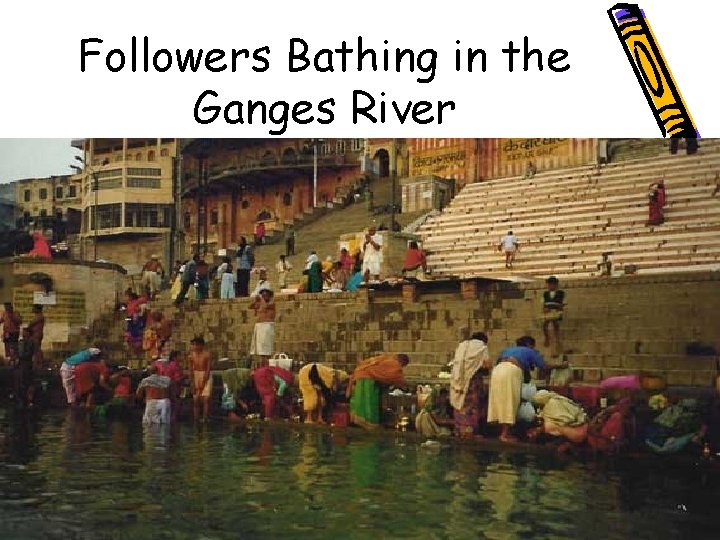 Followers Bathing in the Ganges River 