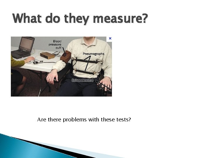 What do they measure? Are there problems with these tests? 