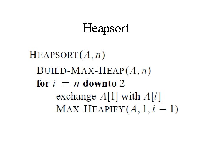 Heapsort 