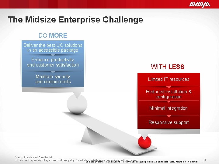 The Midsize Enterprise Challenge DO MORE Deliver the best UC solutions in an accessible