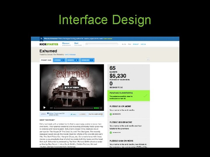 Interface Design 