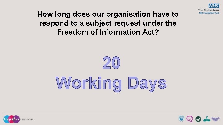 How long does our organisation have to respond to a subject request under the