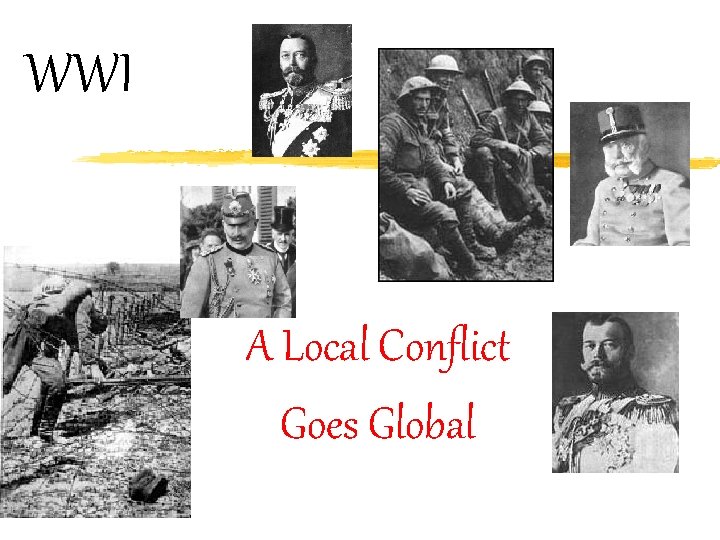 WWI A Local Conflict Goes Global 