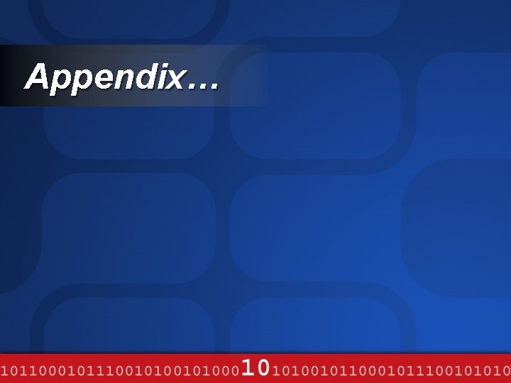 Appendix… 