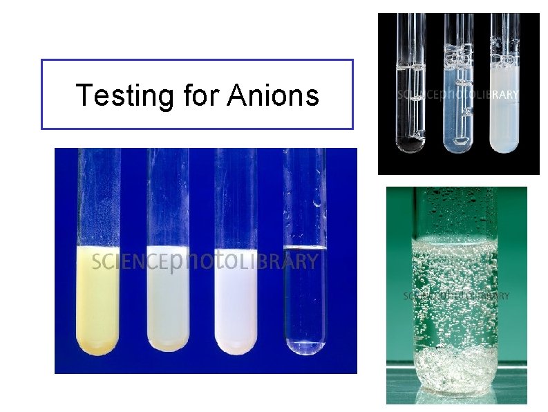 Testing for Anions 