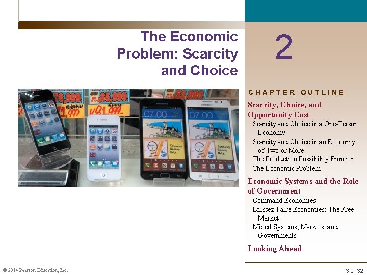 The Economic Problem: Scarcity and Choice 2 CHAPTER OUTLINE Scarcity, Choice, and Opportunity Cost