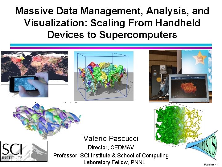 Massive Data Management Analysis and Visualization Scaling From