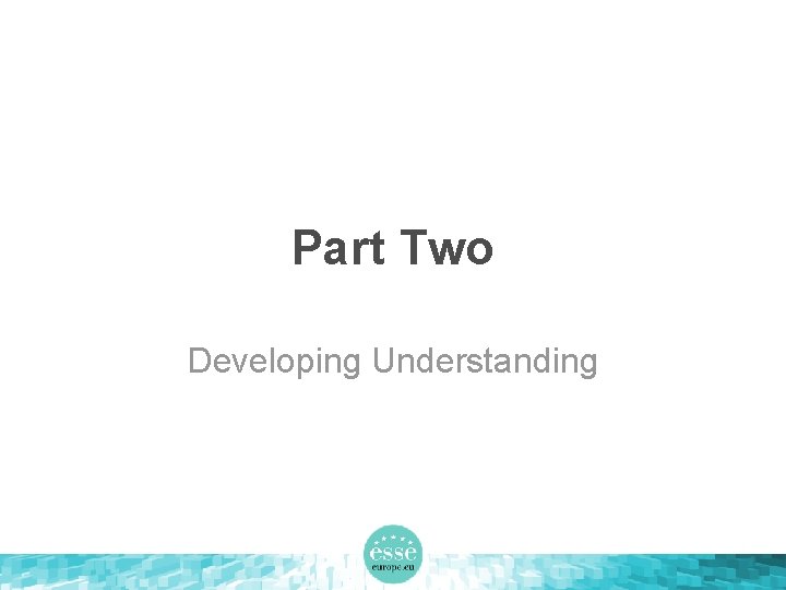 Part Two Developing Understanding 