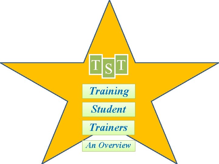 TST Training Student Trainers An Overview 