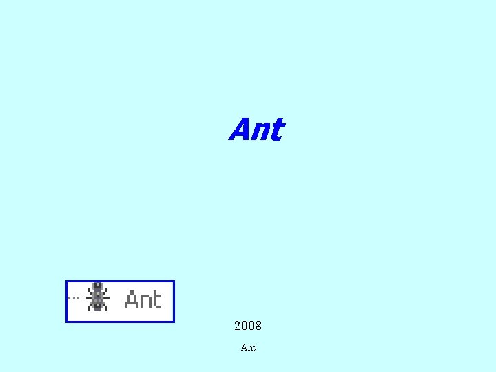 Ant 2008 Ant 