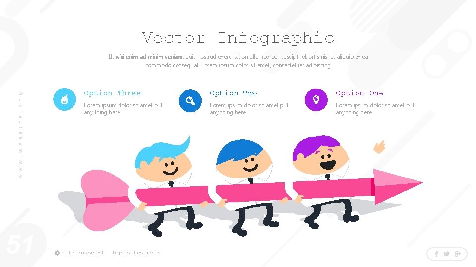 Vector Infographic W W W. W E B S I T E. C O