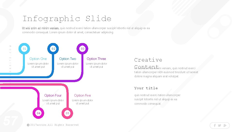 Infographic Slide W W W. W E B S I T E. C O