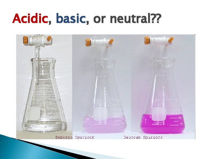 Acidic, basic, or neutral? ? 