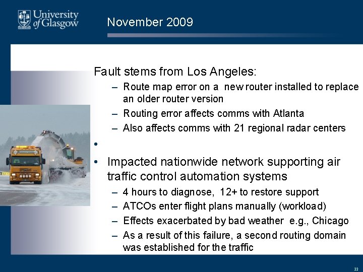 November 2009 Fault stems from Los Angeles: – Route map error on a new November 2009 Fault stems from Los Angeles: – Route map error on a new