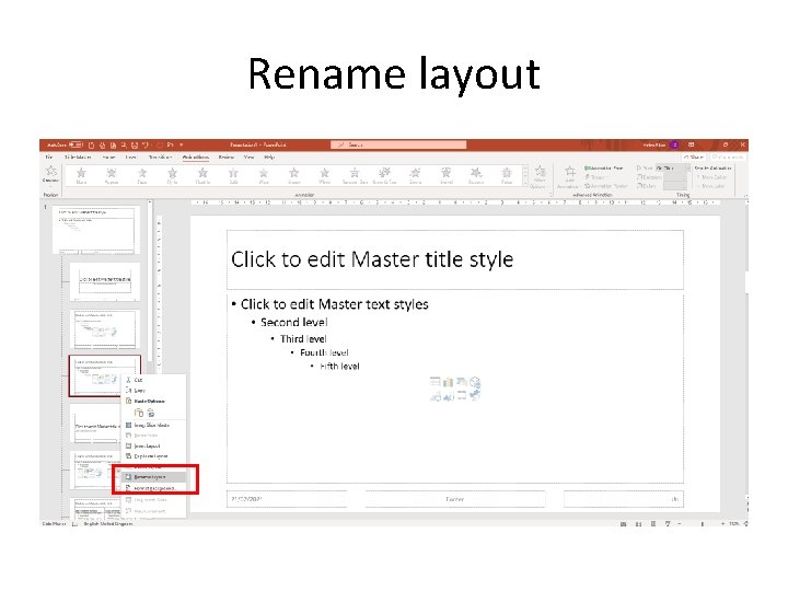 Rename layout Rename layout