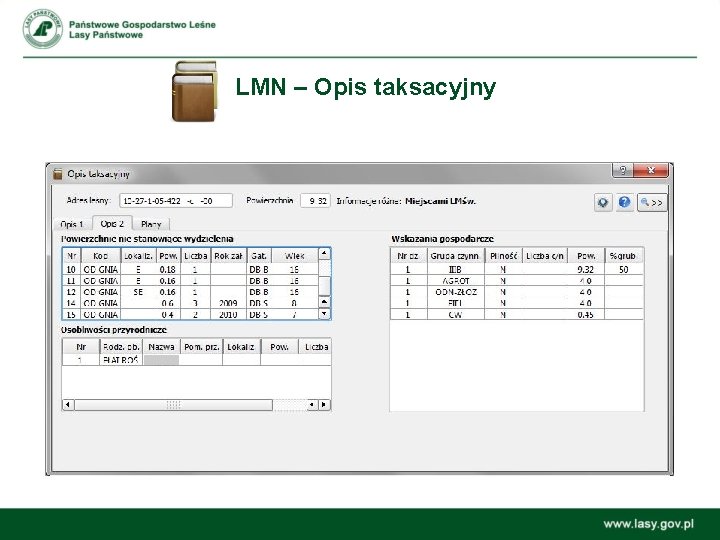 LMN – Opis taksacyjny 