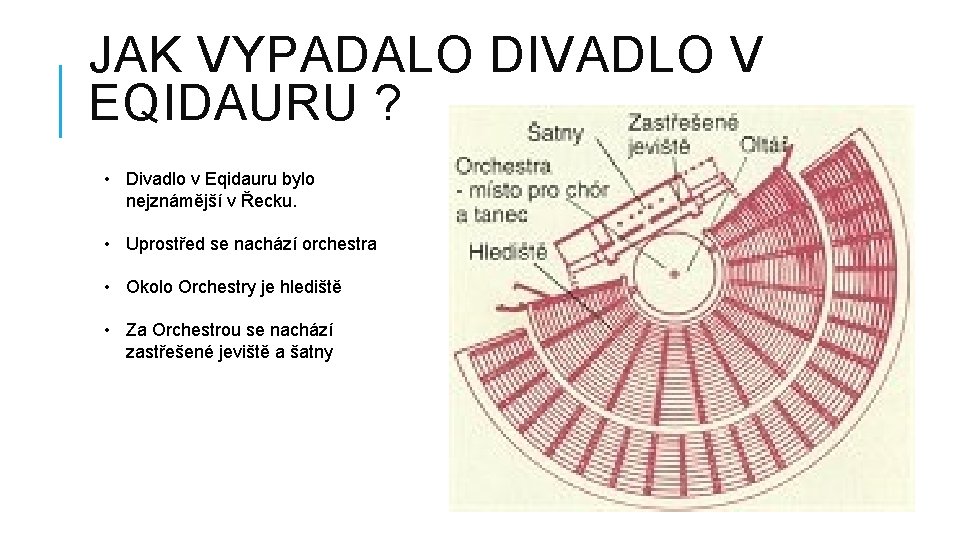 JAK VYPADALO DIVADLO V EQIDAURU ? • Divadlo v Eqidauru bylo nejznámější v Řecku.