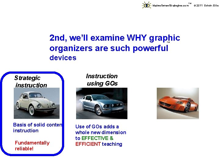 TM Makes. Sense. Strategies. com © 2011 Edwin Ellis 2 nd, we’ll examine WHY TM Makes. Sense. Strategies. com © 2011 Edwin Ellis 2 nd, we’ll examine WHY