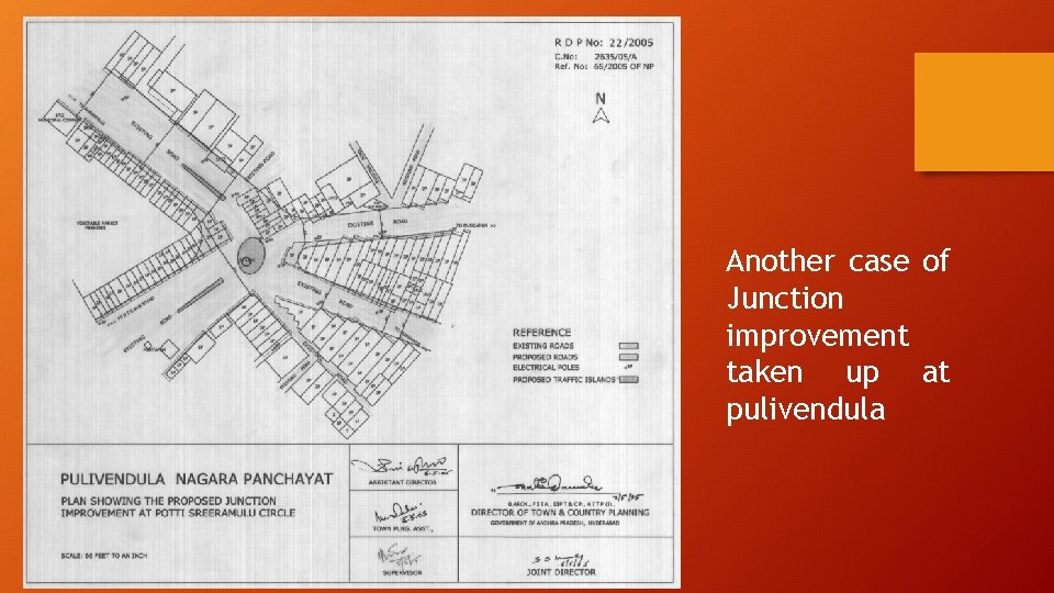 Another case of Junction improvement taken up at pulivendula 