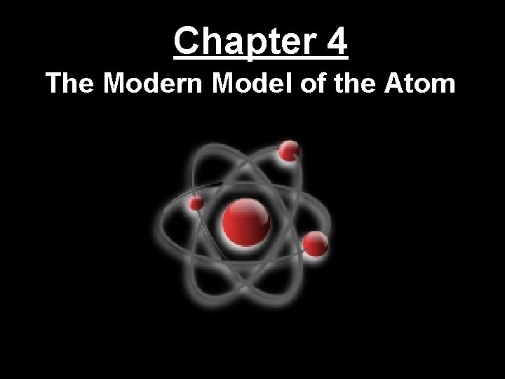 Chapter 4 The Modern Model of the Atom 