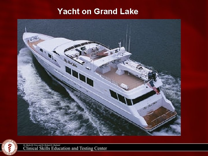 Yacht on Grand Lake 