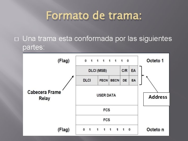 Formato de trama: � Una trama esta conformada por las siguientes partes: 