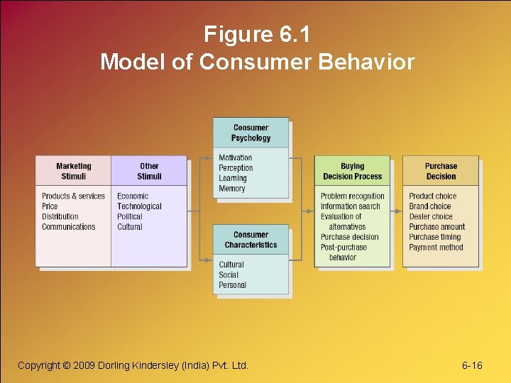 Figure 6. 1 Model of Consumer Behavior Copyright © 2009 Dorling Kindersley (India) Pvt.