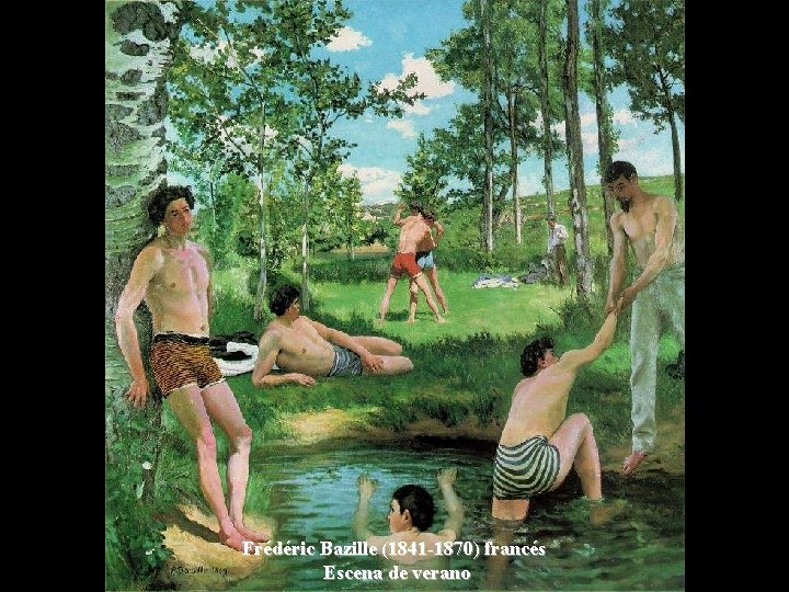 Frédéric Bazille (1841 -1870) francés Escena de verano 