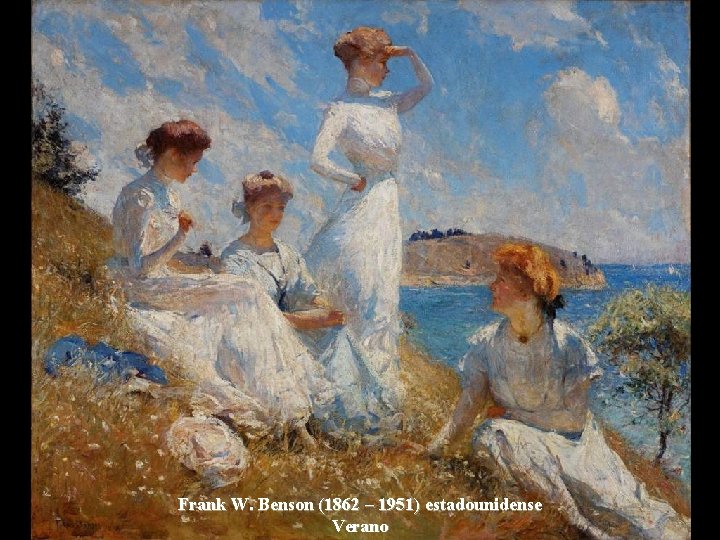 Frank W. Benson (1862 – 1951) estadounidense Verano 