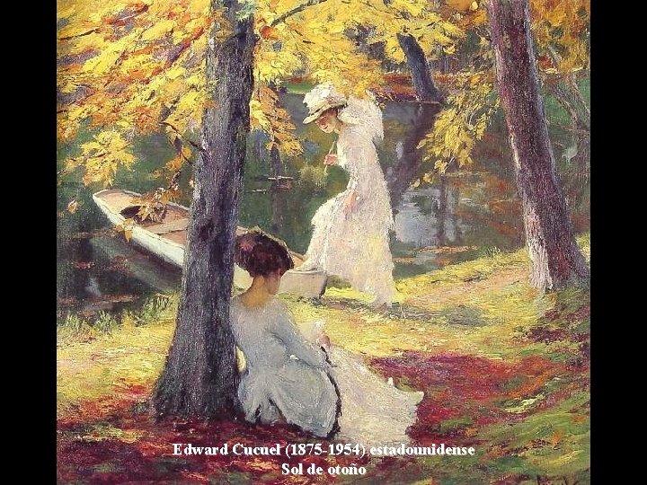 Edward Cucuel (1875 -1954) estadounidense Sol de otoño 