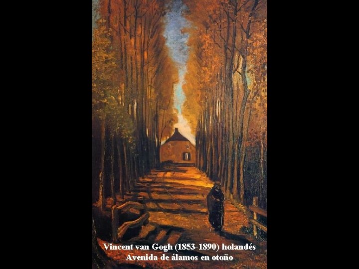 Vincent van Gogh (1853 -1890) holandés Avenida de álamos en otoño 