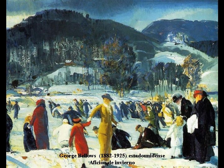 George Bellows (1882 -1925) estadounidense Afición de invierno 