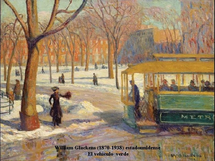 William Glackens (1870 -1938) estadounidense El vehículo verde 