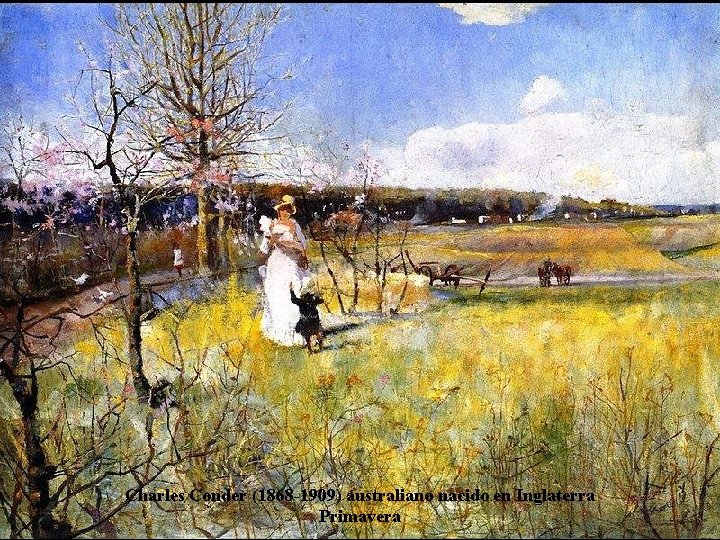 Charles Conder (1868 -1909) australiano nacido en Inglaterra Primavera 