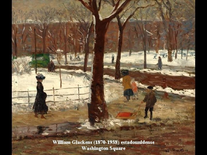 William Glackens (1870 -1938) estadounidense Washington Square 