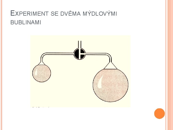 EXPERIMENT SE DVĚMA MÝDLOVÝMI BUBLINAMI 