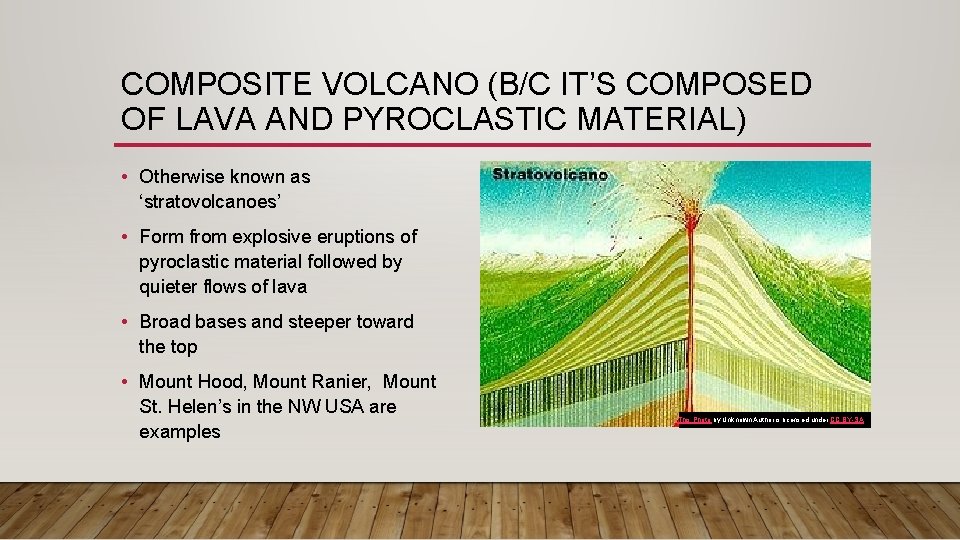 COMPOSITE VOLCANO (B/C IT’S COMPOSED OF LAVA AND PYROCLASTIC MATERIAL) • Otherwise known as