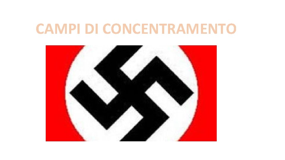 CAMPI DI CONCENTRAMENTO 