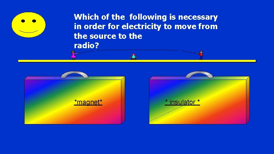 Which of the following is necessary in order for electricity to move from the