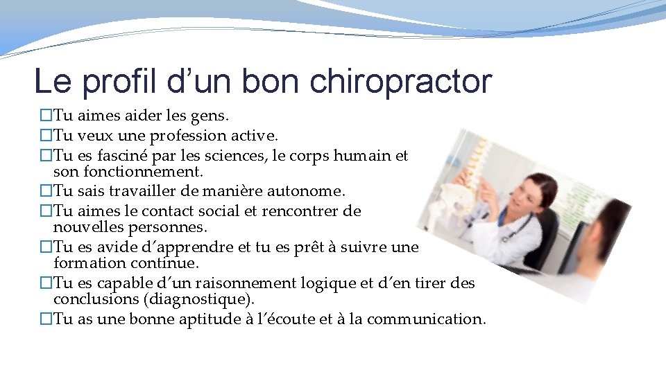 Quelle profession choisir La chiropraxie Quest ce que — free download