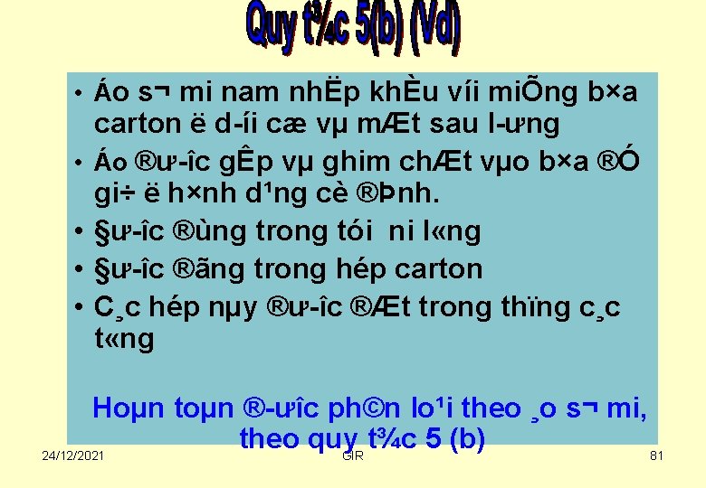  • Áo s¬ mi nam nhËp khÈu víi miÕng b×a • • carton