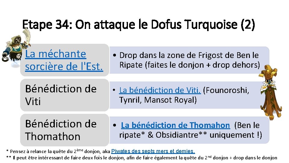 Etape 34: On attaque le Dofus Turquoise (2) La méchante sorcière de l'Est. •