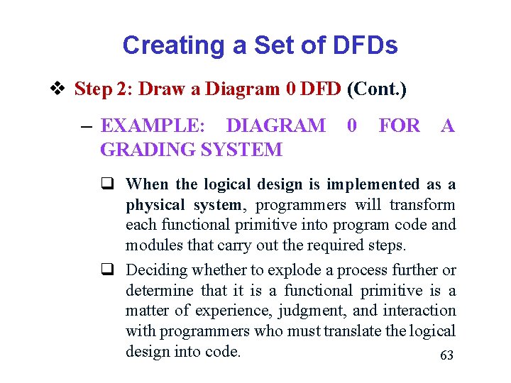 Chapter 5 Data and Process Modeling Chapter Description