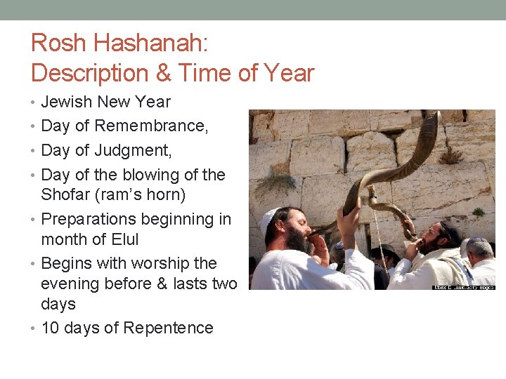 Rosh Hashanah: Description & Time of Year • Jewish New Year • Day of