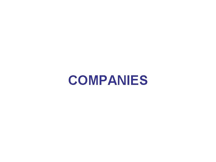 COMPANIES 