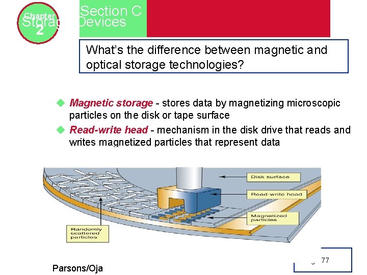 Section C Storage Devices 2 Chapter What’s the difference between magnetic and optical storage Section C Storage Devices 2 Chapter What’s the difference between magnetic and optical storage