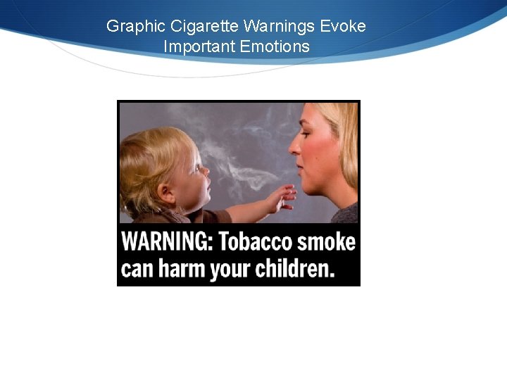 Graphic Cigarette Warnings Evoke Important Emotions 