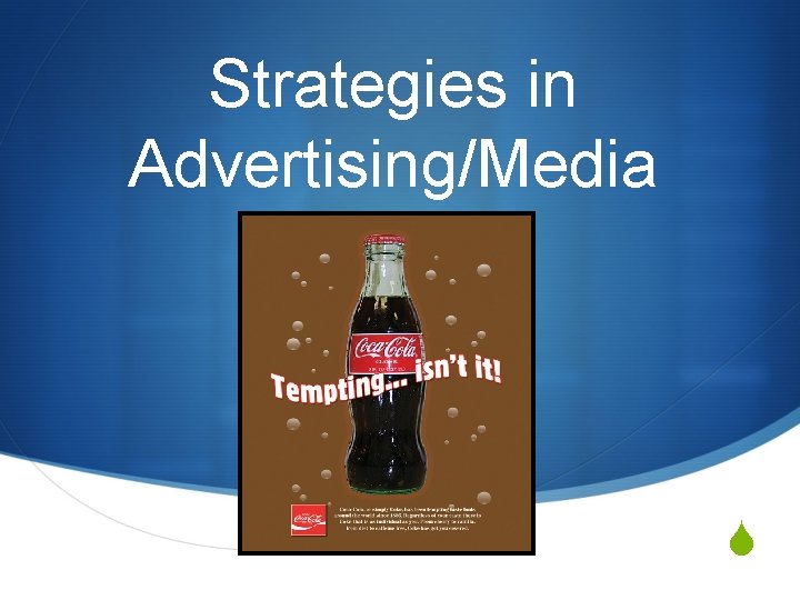 Strategies in Advertising/Media S 